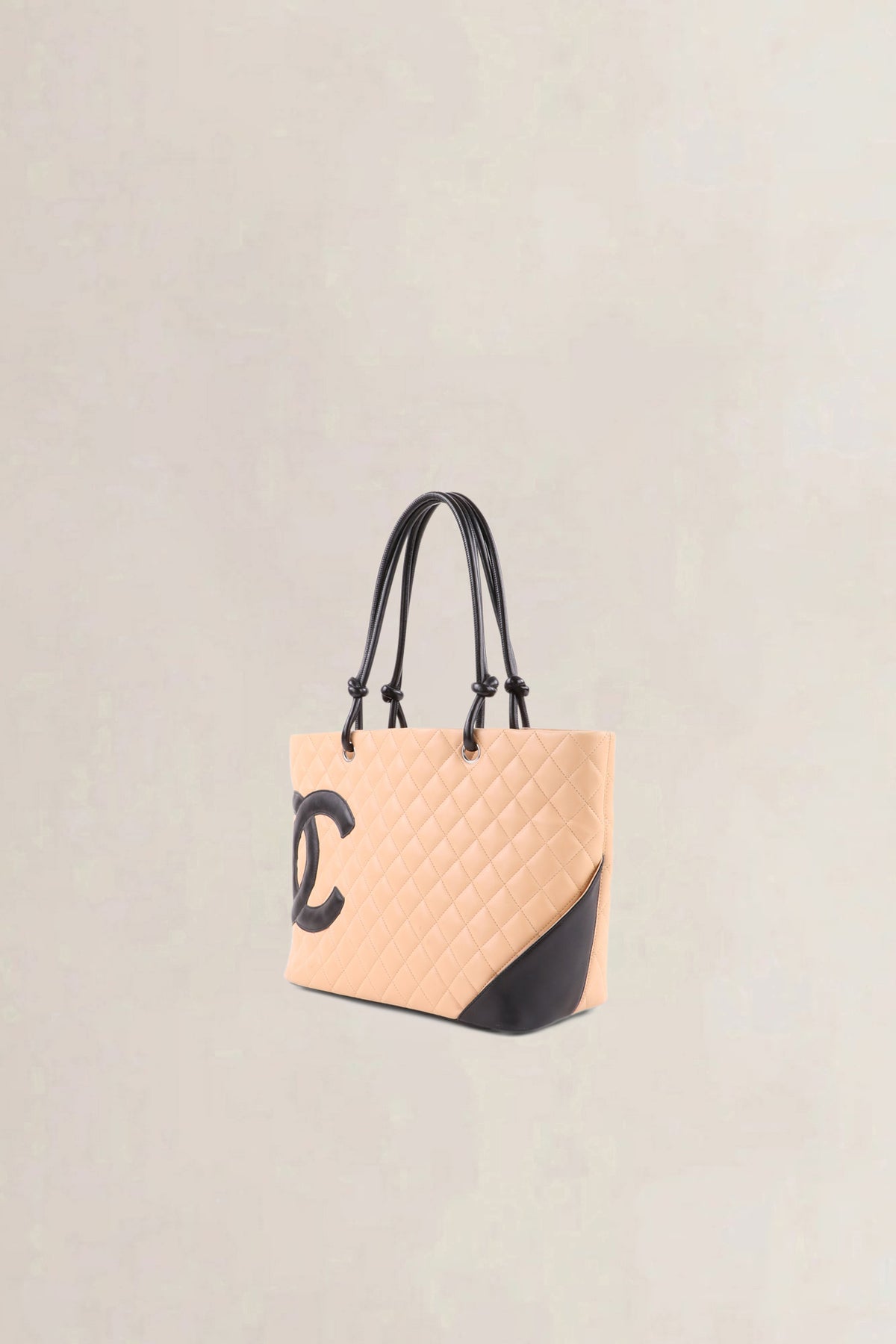 Chanel Beige Ligne Cambon Large Shoulder Bag