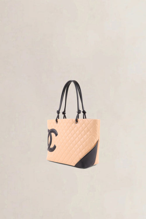 Chanel Beige Ligne Cambon Large Shoulder Bag