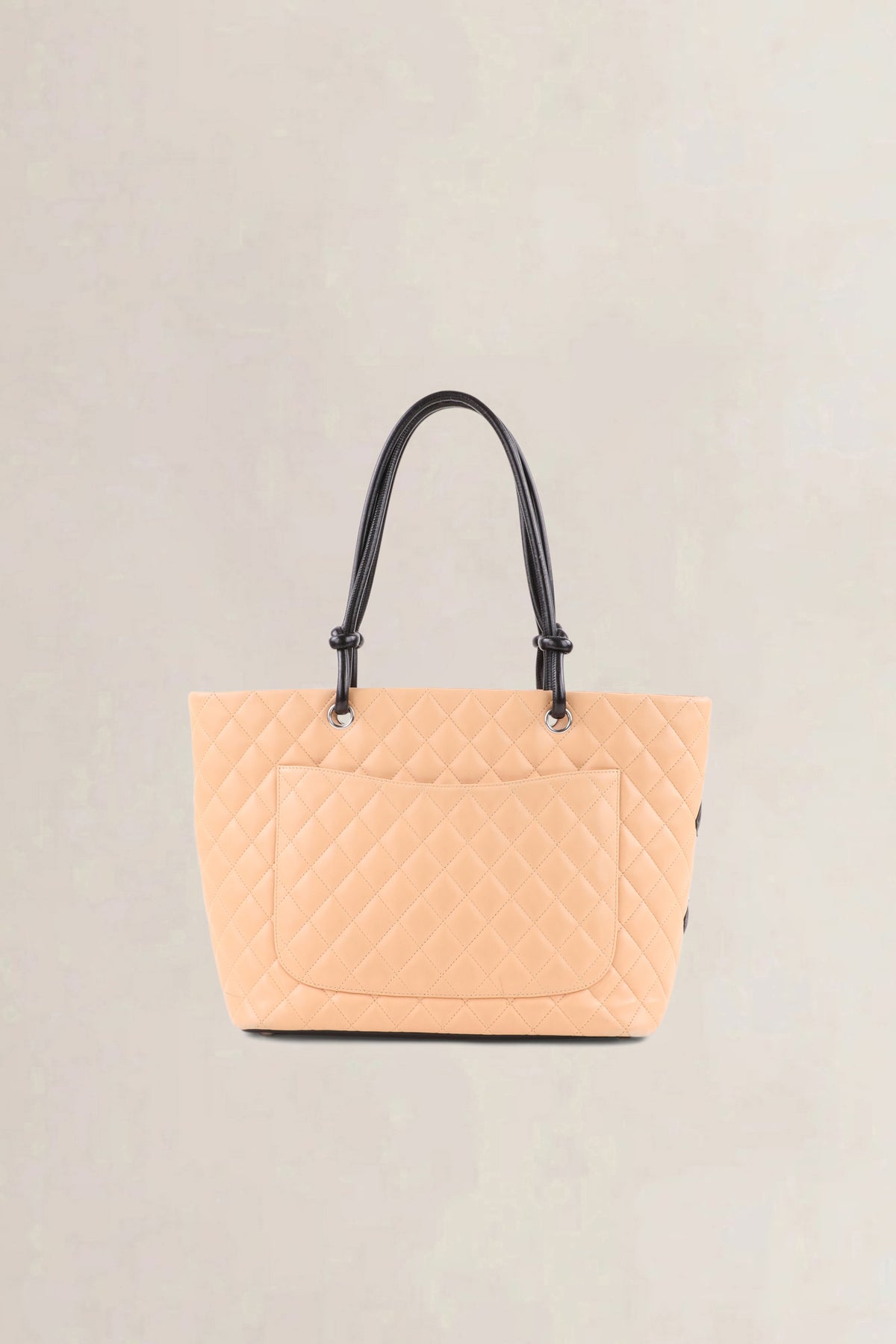 Chanel Beige Ligne Cambon Large Shoulder Bag