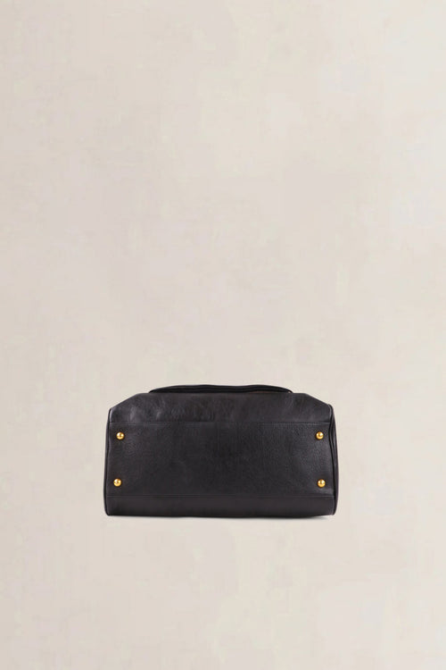 Sonia Rykiel Brown & Black Striped Top Handle Bag