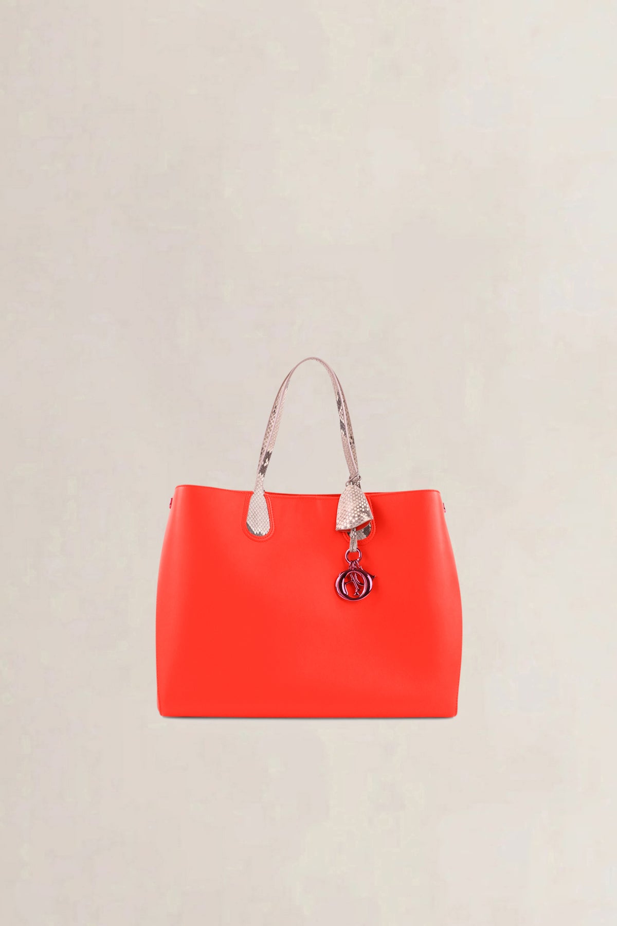 Christian Dior Orange Dior Addict Cabas Shoulder Bag
