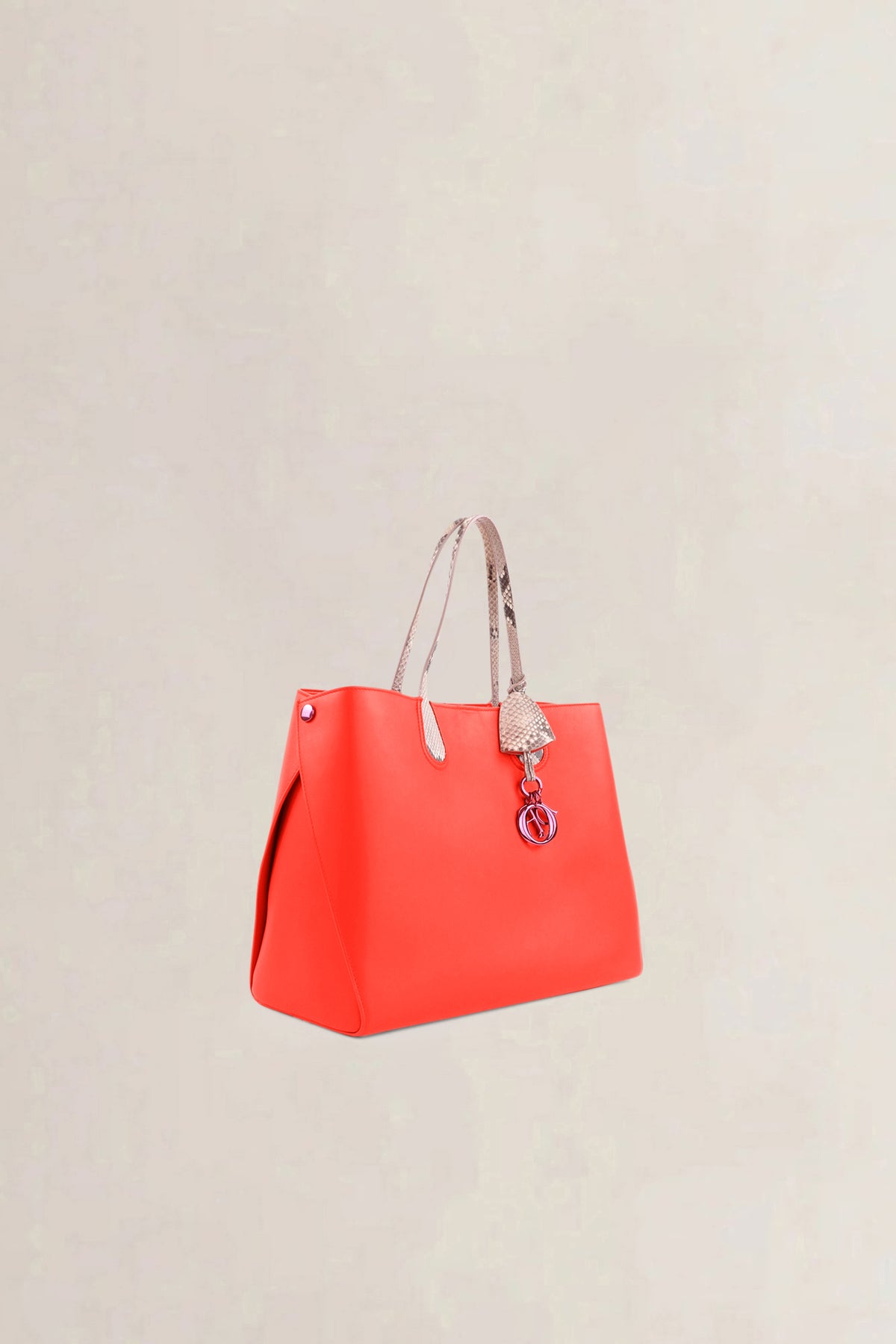 Christian Dior Orange Dior Addict Cabas Shoulder Bag