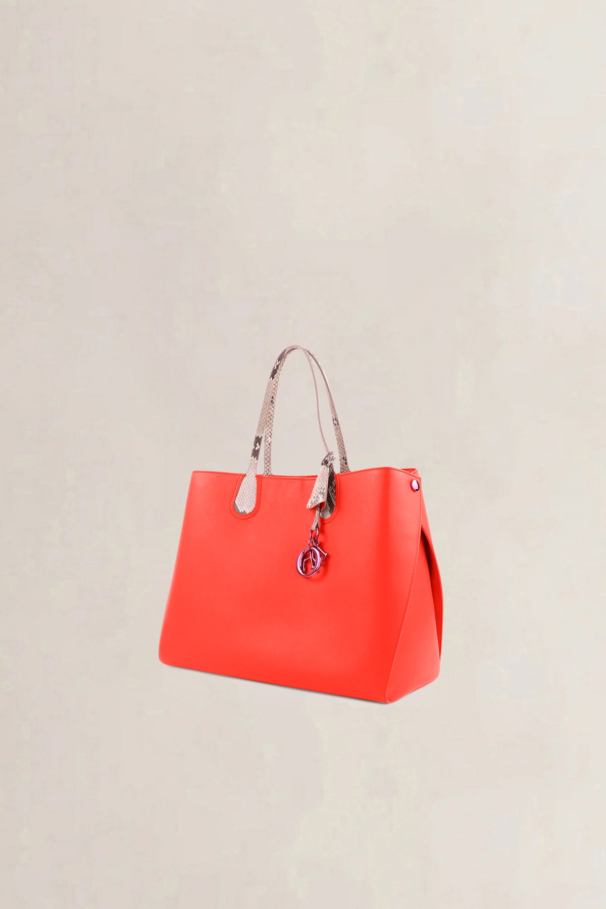 Christian Dior Orange Dior Addict Cabas Shoulder Bag