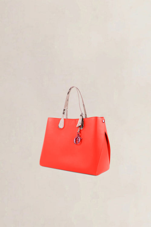 Christian Dior Orange Dior Addict Cabas Shoulder Bag