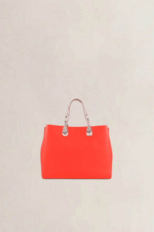 Christian Dior Orange Dior Addict Cabas Shoulder Bag