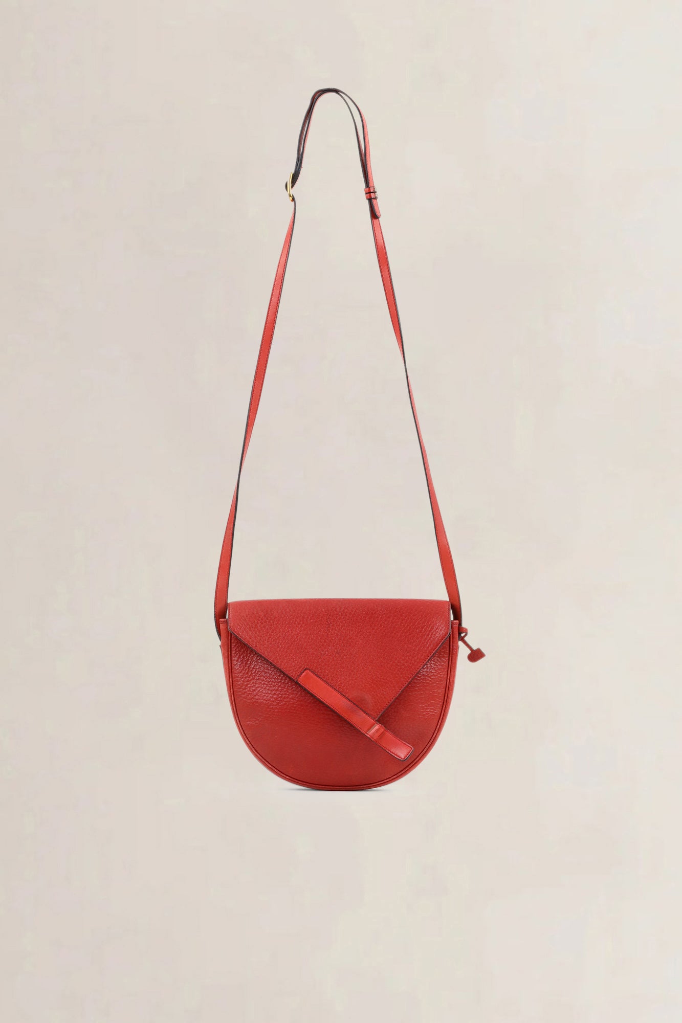 Delvaux Red Leather Crossbody Bag