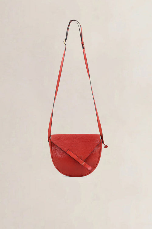 Delvaux Red Leather Crossbody Bag