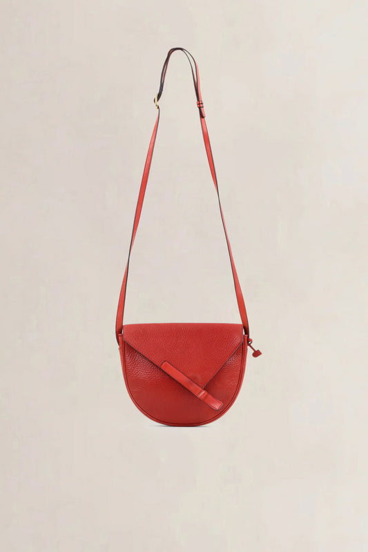 Delvaux Red Leather Crossbody Bag