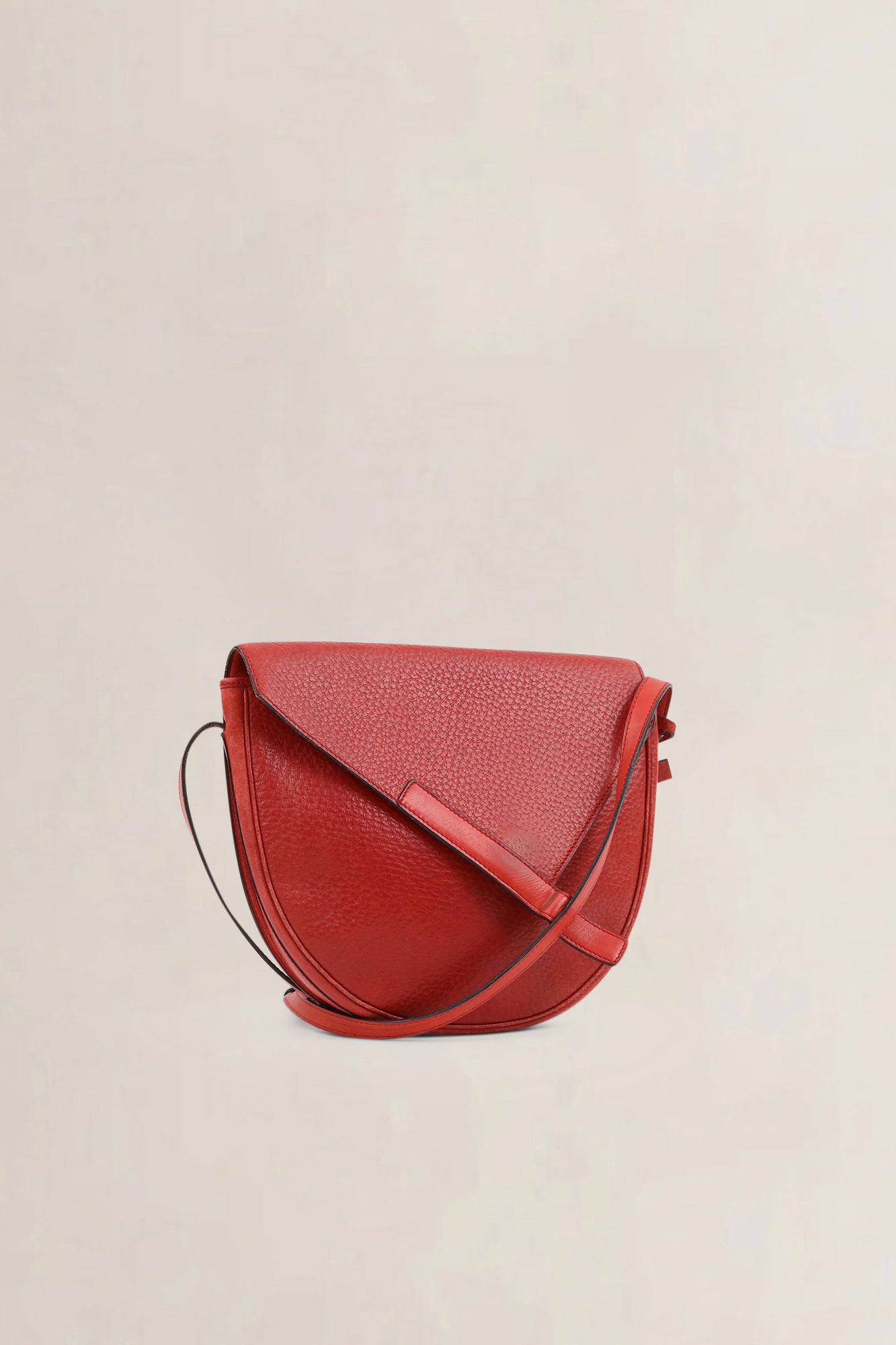 Delvaux Red Leather Crossbody Bag