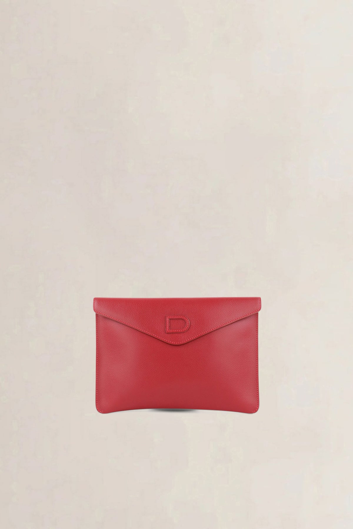 Delvaux Light Rosso Jumping Calf Envelope — vintage