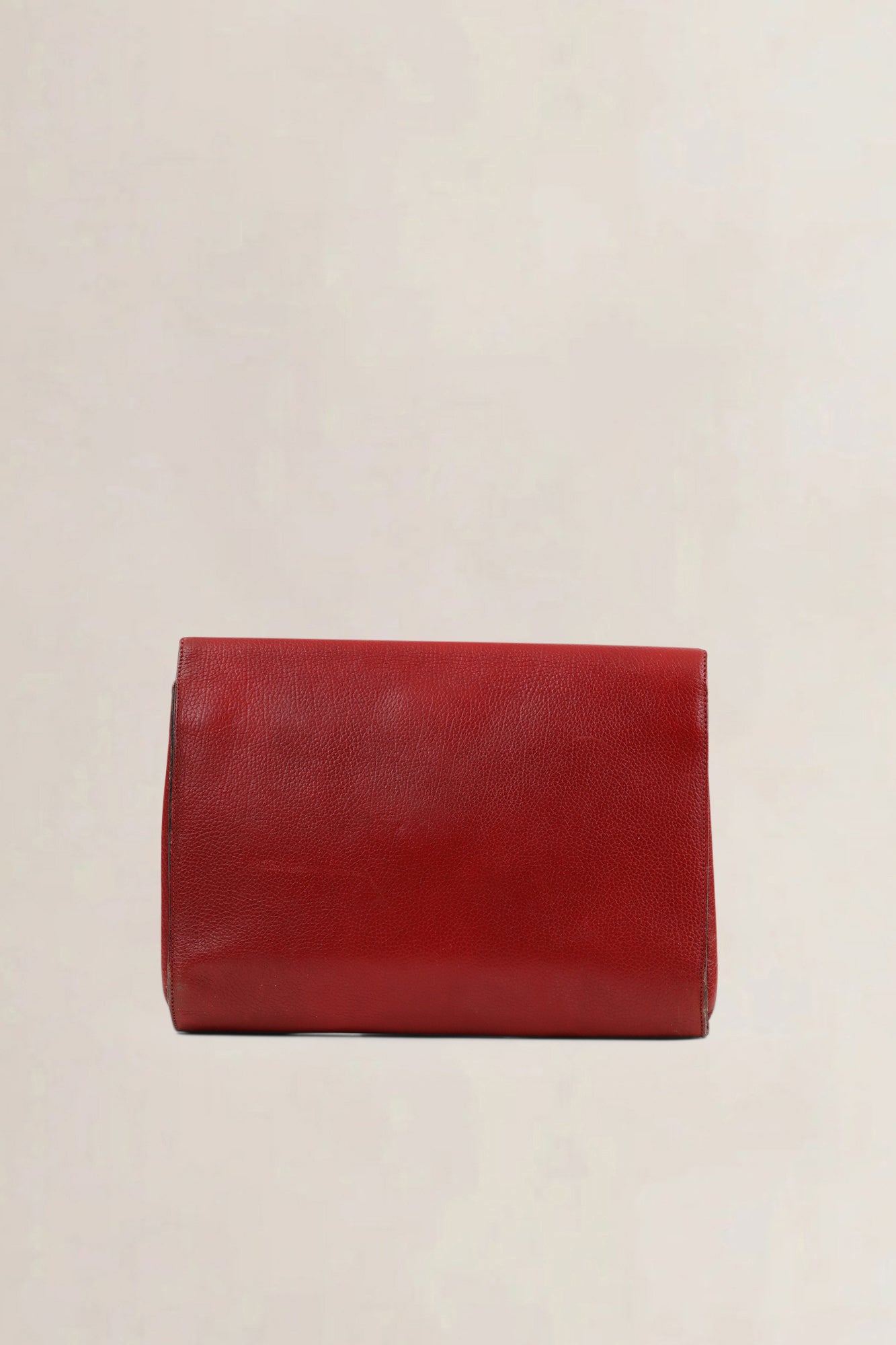 Delvaux Red Leather Turnlock — preloved