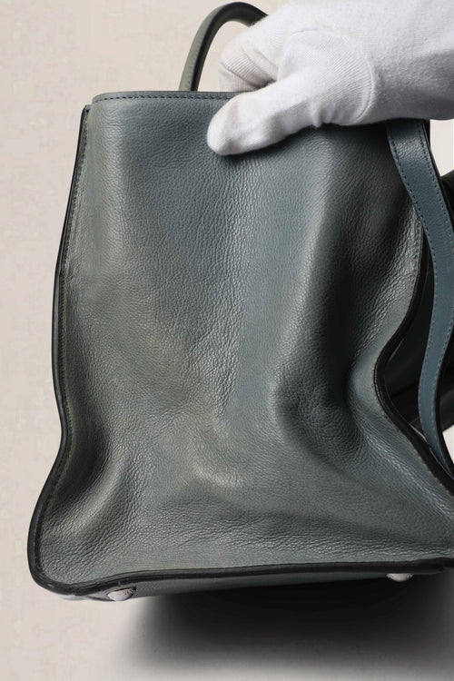 Prada Blue Twin Pocket Glacé Calf Crossbody Bag
