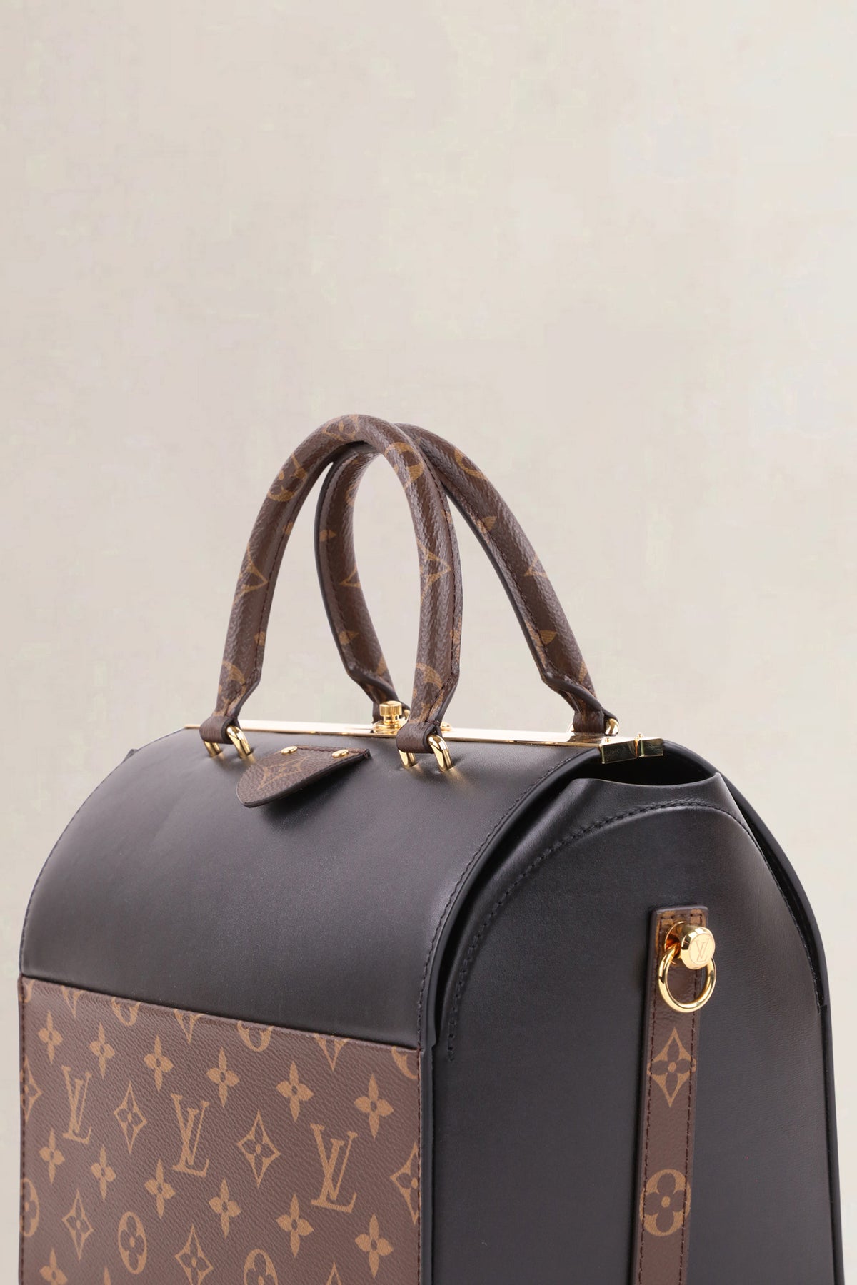 Louis Vuitton Black Speedy Doctor Monogram 25 Shoulder Bag