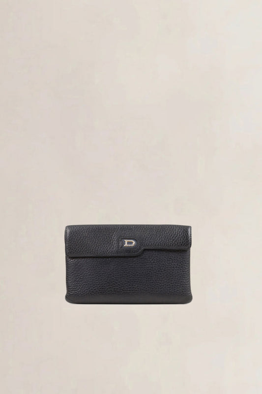 Delvaux Black Leather Wallet