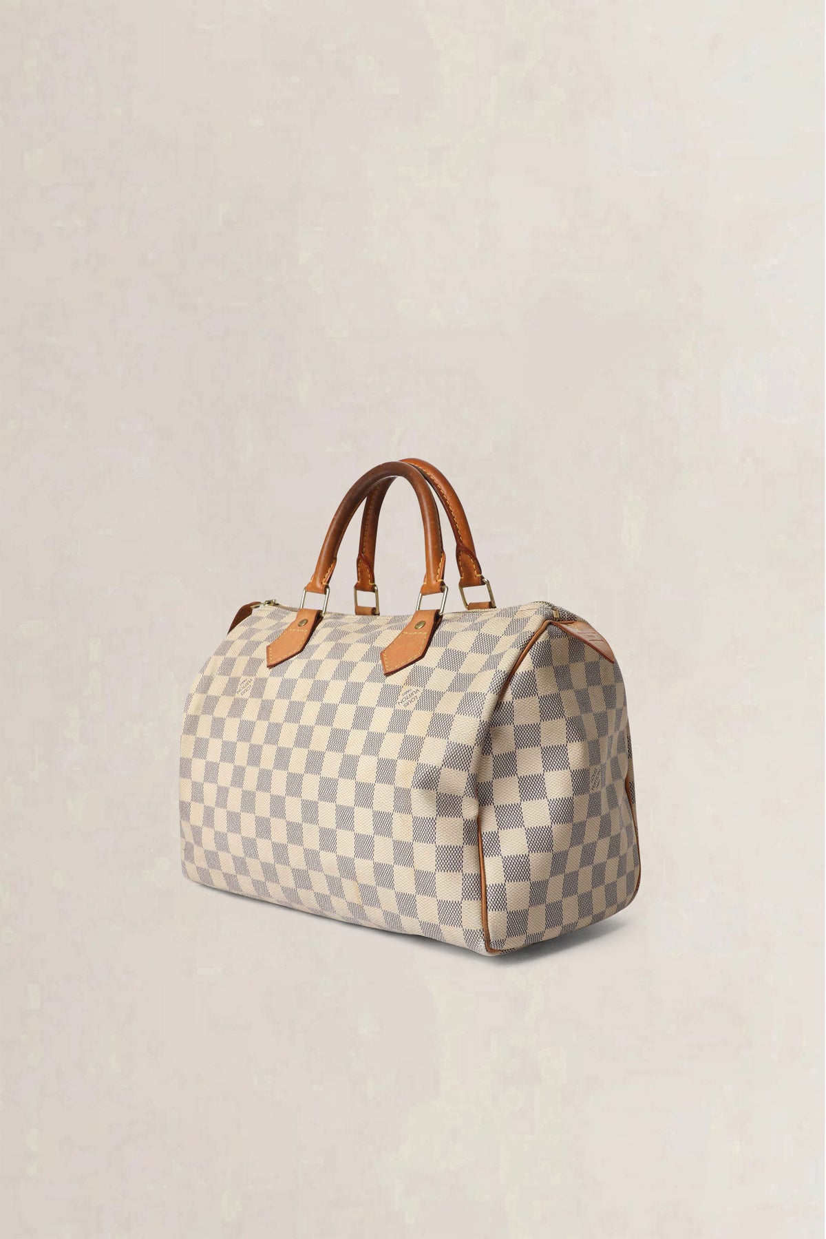 Louis Vuitton White Speedy 30 Damier Azur Top Handle Bag