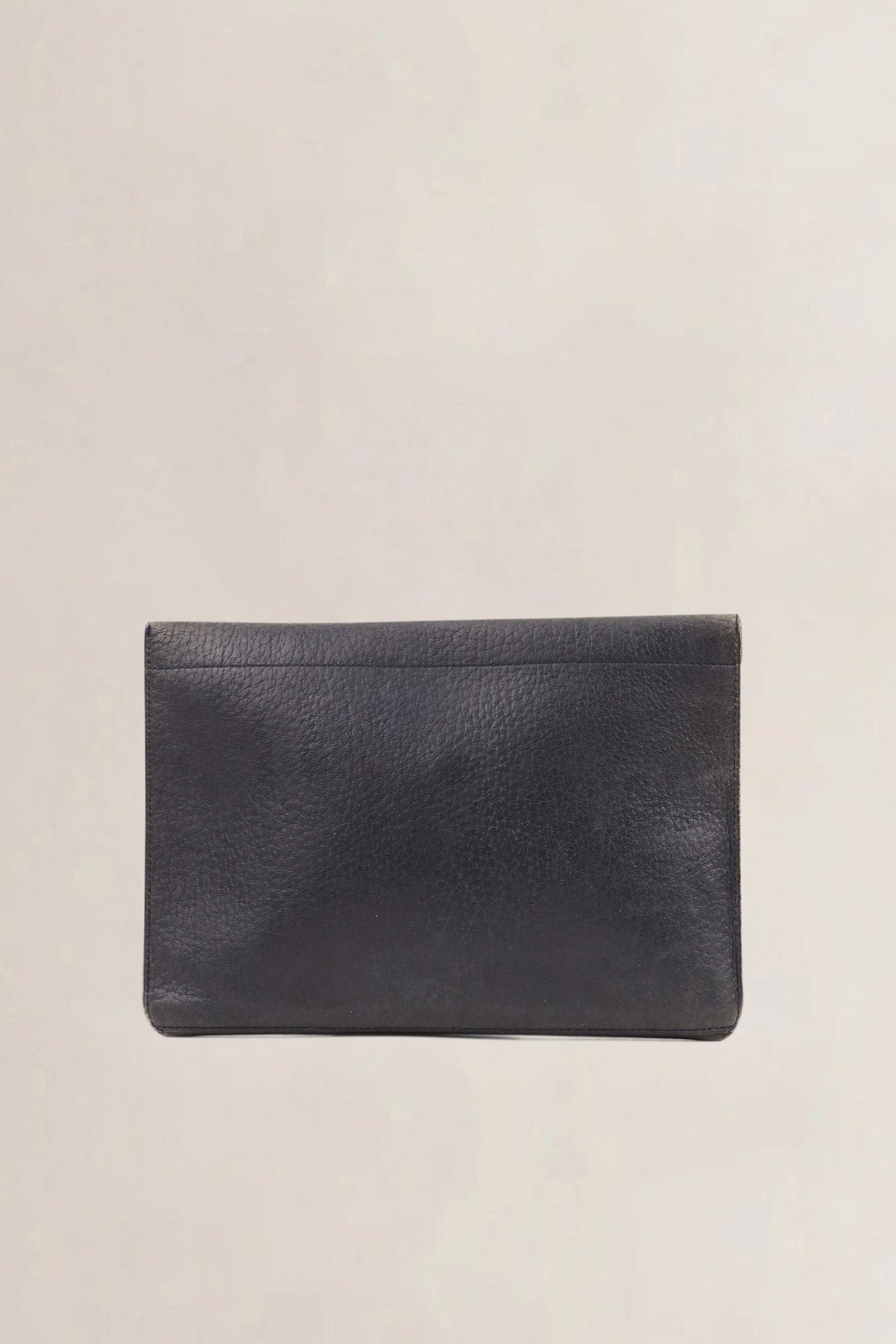 Delvaux Blue Leather Clutch