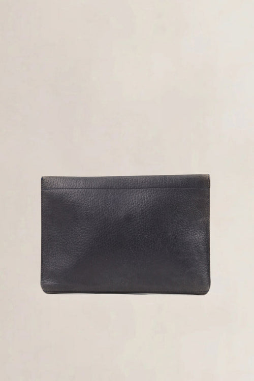 Delvaux Blue Leather Clutch