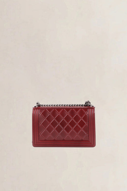 Chanel Burgundy Paris-Salzburg Boy Large Crossbody Bag