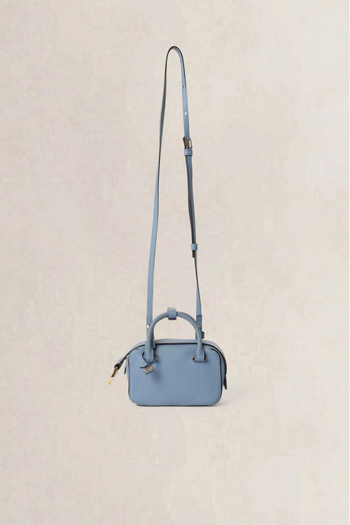 Delvaux Blue Cool Box Nano Taurillon Soft Crossbody Bag
