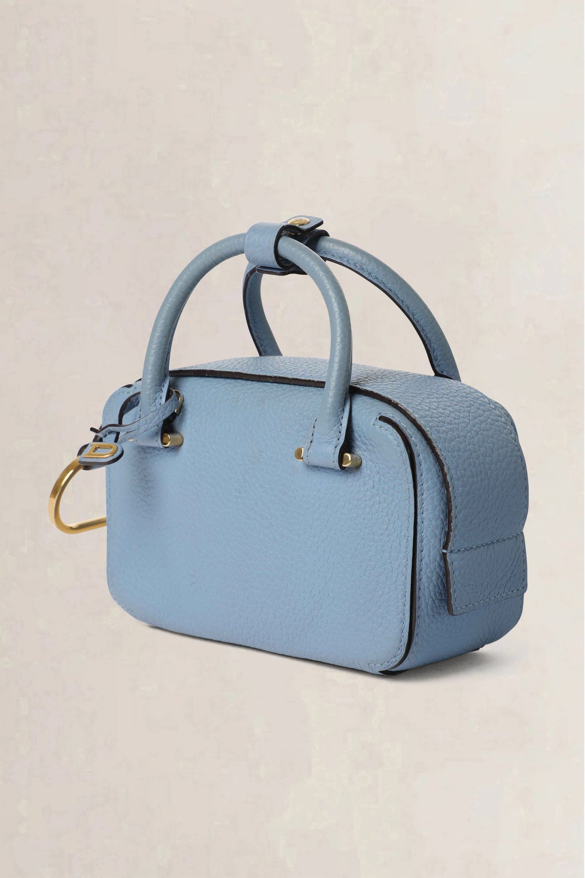 Delvaux Blue Cool Box Nano Taurillon Soft Crossbody Bag