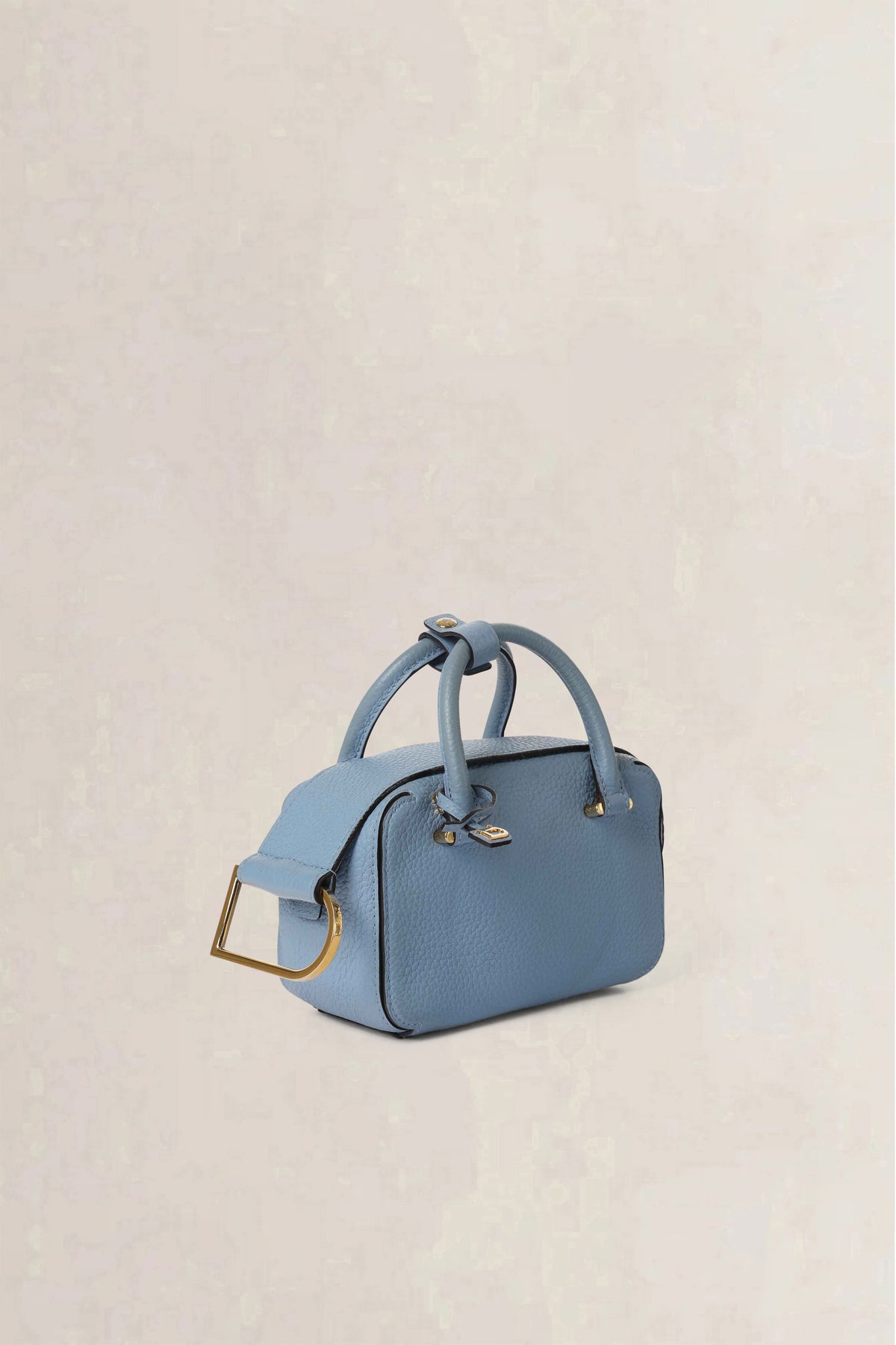 Delvaux Blue Cool Box Nano Taurillon Soft Crossbody Bag