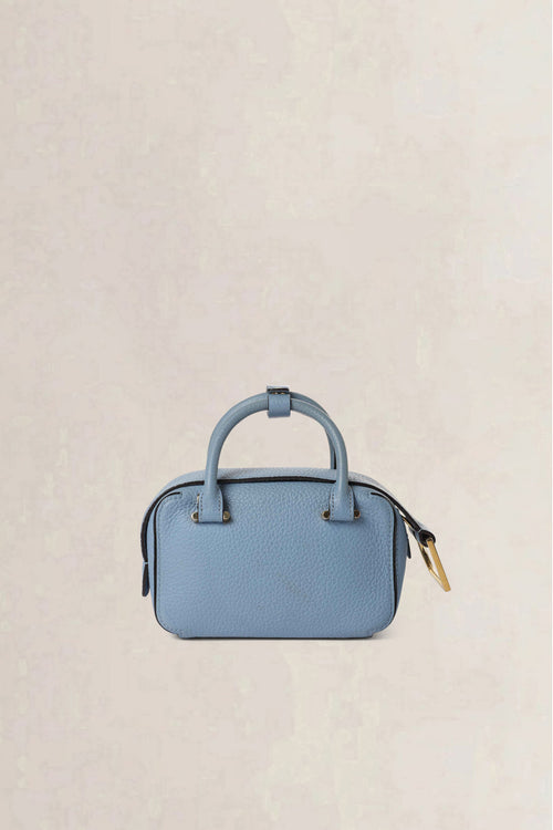 Delvaux Blue Cool Box Nano Taurillon Soft Crossbody Bag