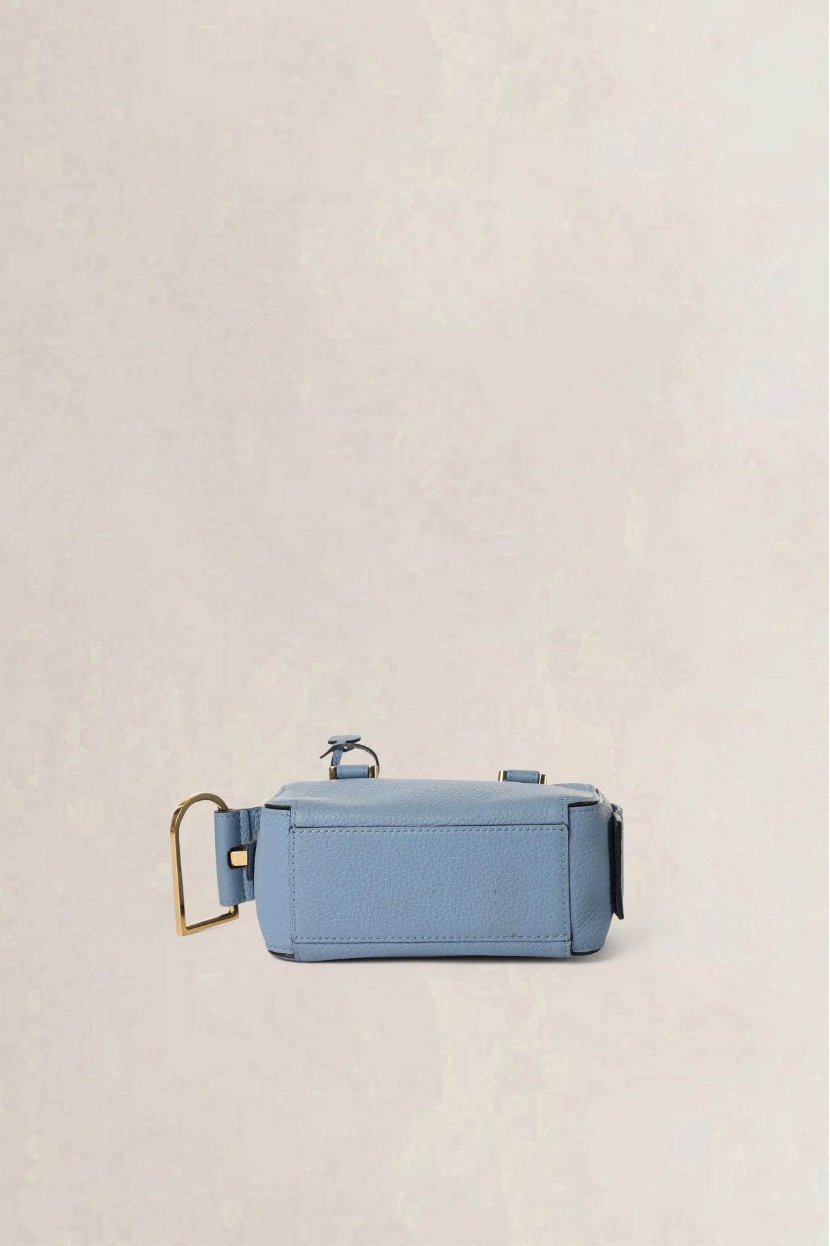 Delvaux Blue Cool Box Nano Taurillon Soft Crossbody Bag