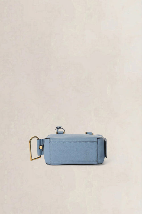 Delvaux Blue Cool Box Nano Taurillon Soft Crossbody Bag