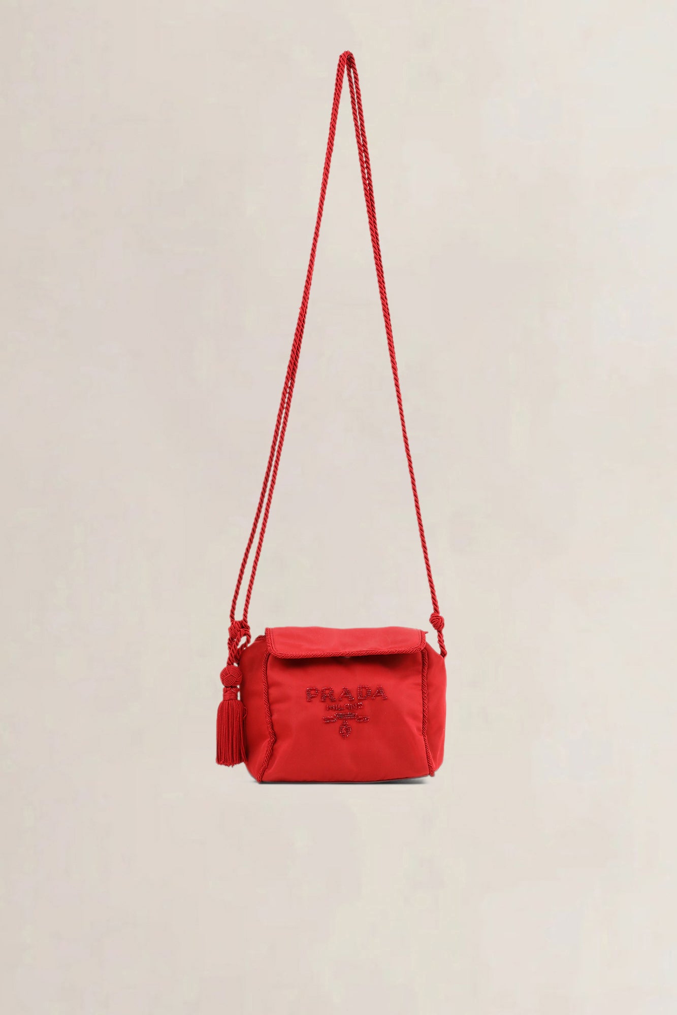 Prada Red Nylon Crossbody Bag