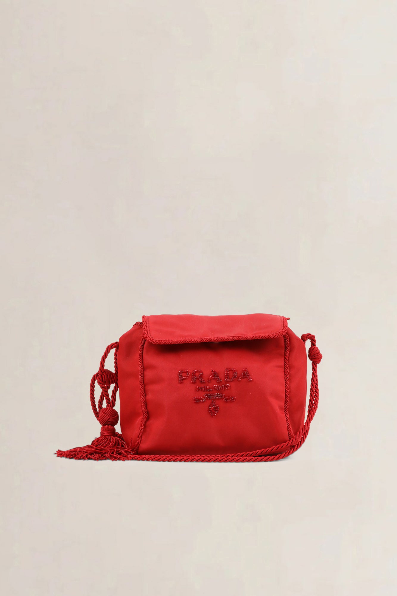Prada Red Nylon Crossbody Bag
