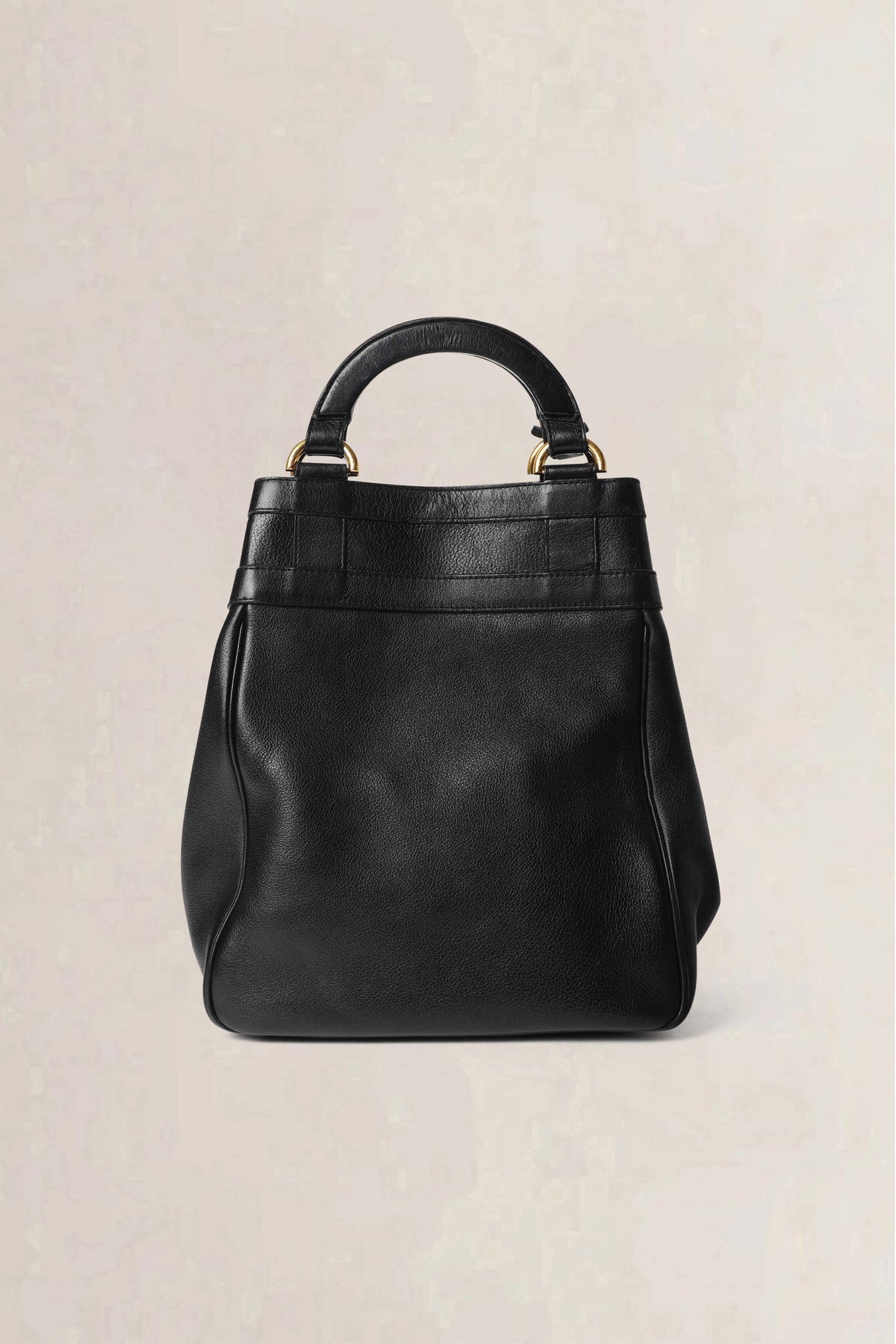 Delvaux Black Roseau Top Handle Bag