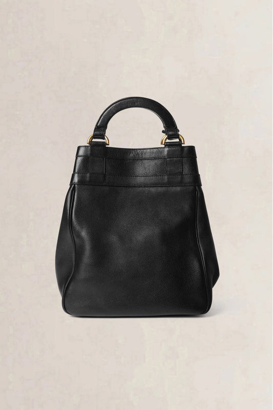 Delvaux Black Roseau Top Handle Bag