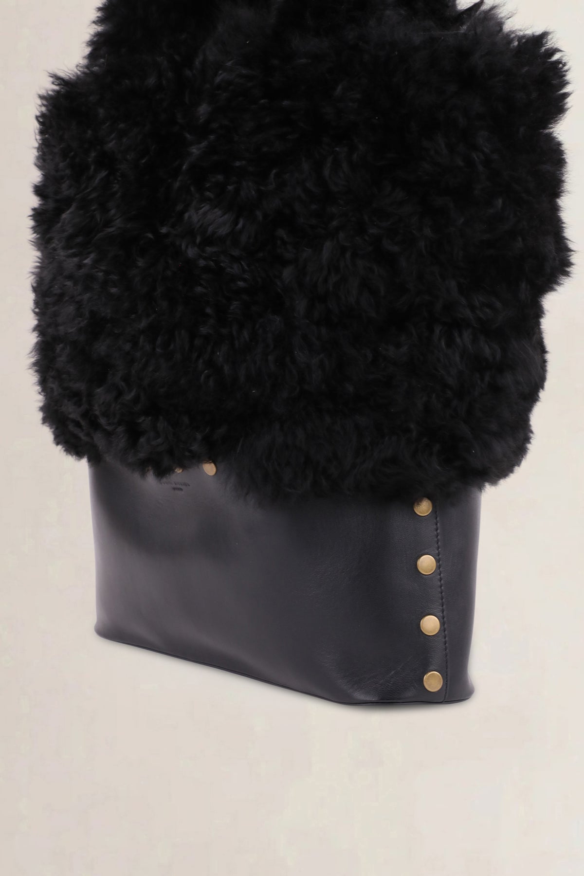 Sonia Rykiel Black Fur Shoulder Bag