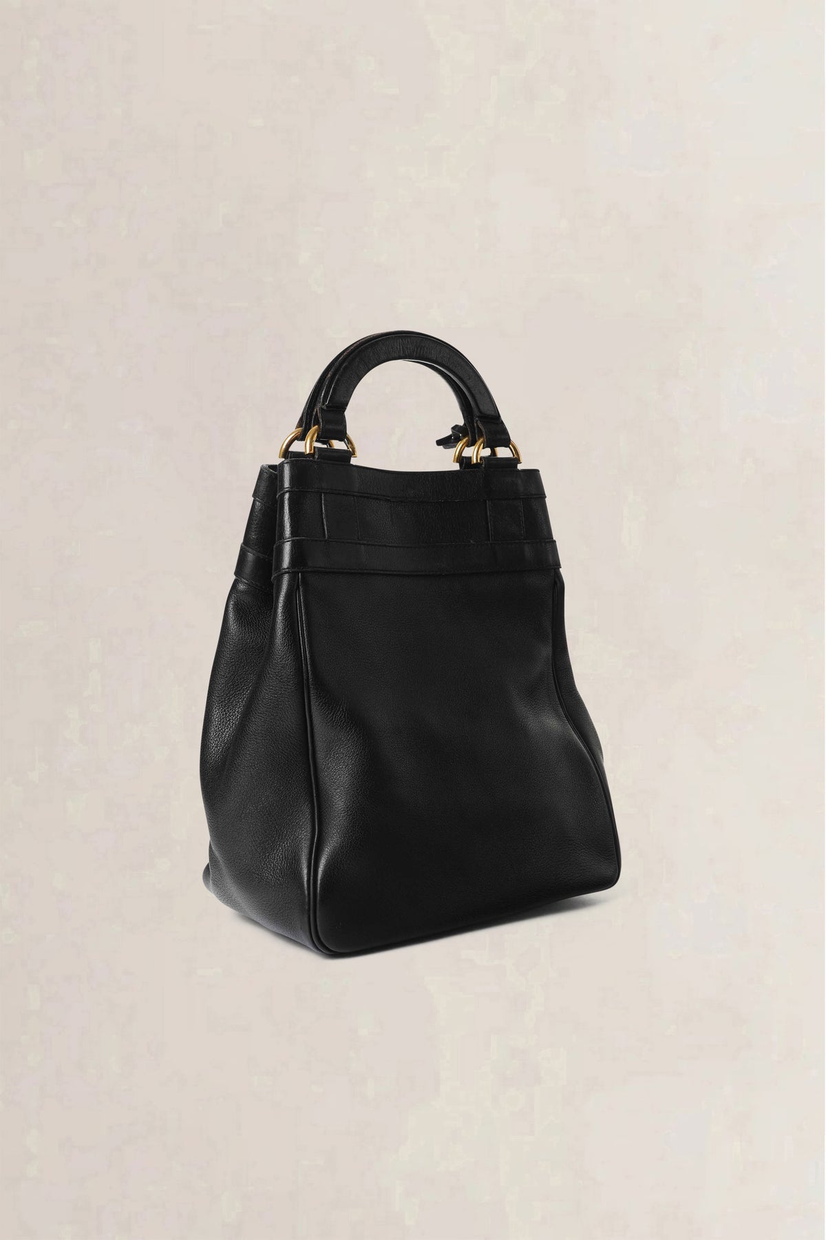 Delvaux Black Roseau Top Handle Bag
