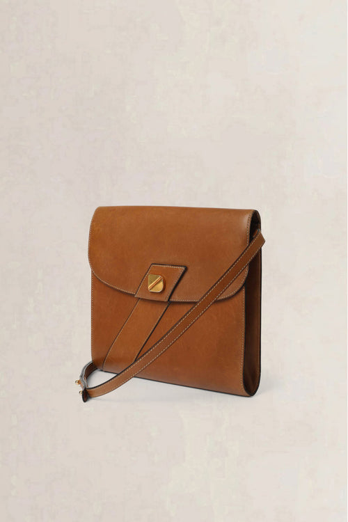 Delvaux Cognac Vintage Crossbody Bag