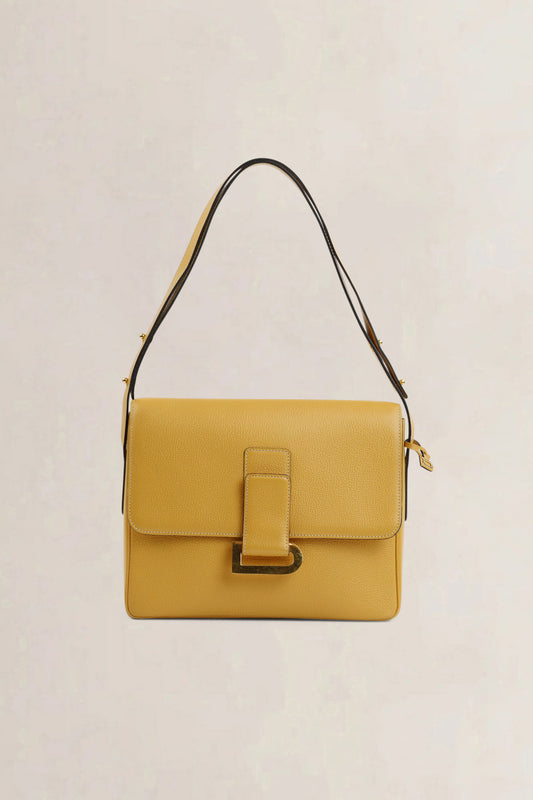 Delvaux Yellow Poirier Crossbody Bag