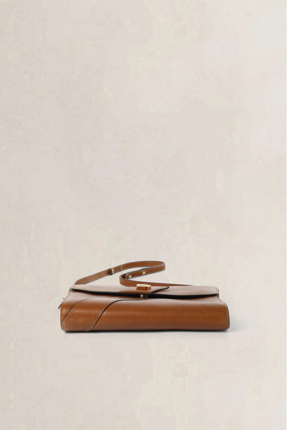 Delvaux Cognac Vintage Crossbody Bag