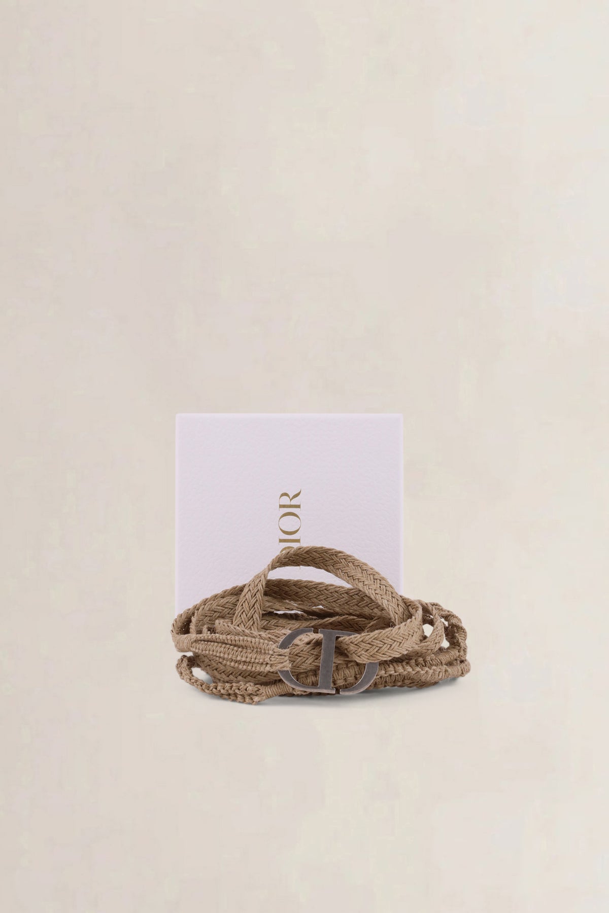Christian Dior Raffia Wrap CD-Belt