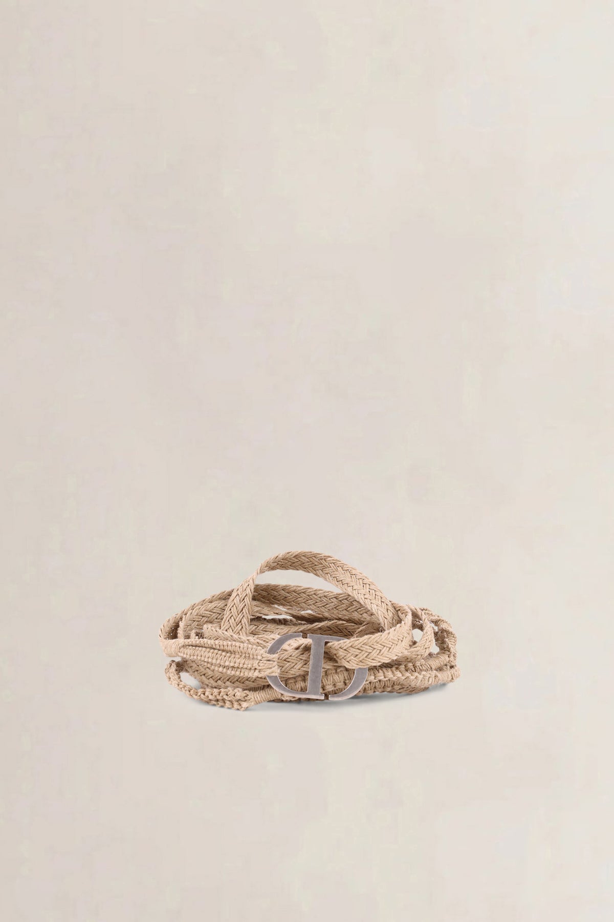 Christian Dior Raffia Wrap CD-Belt