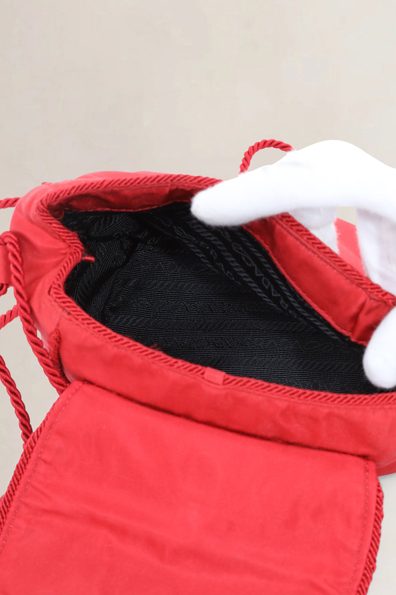 Prada Red Nylon Crossbody Bag