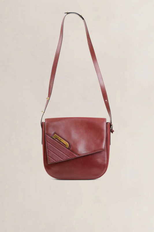 Delvaux Burgundy Crossbody Bag