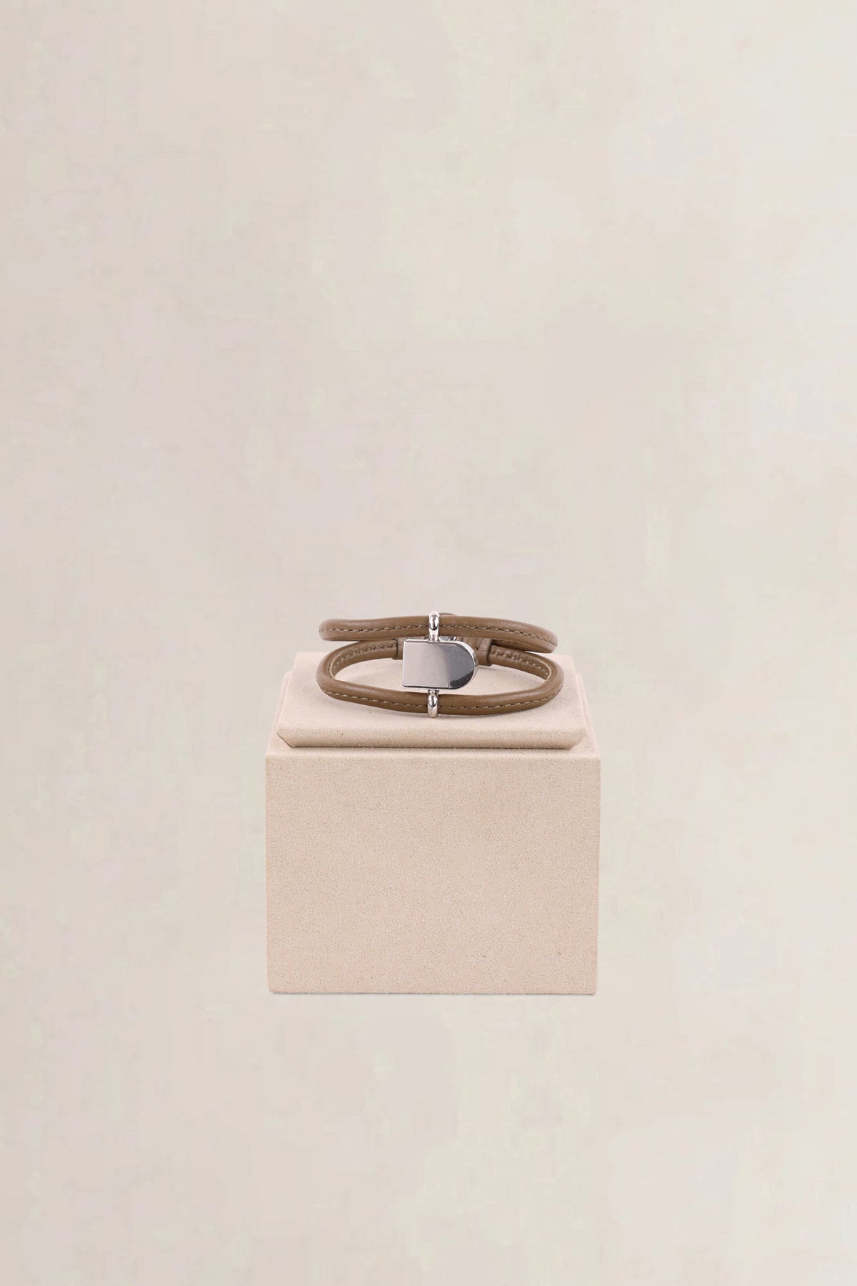 Delvaux Brown Double Strand D-Bracelet
