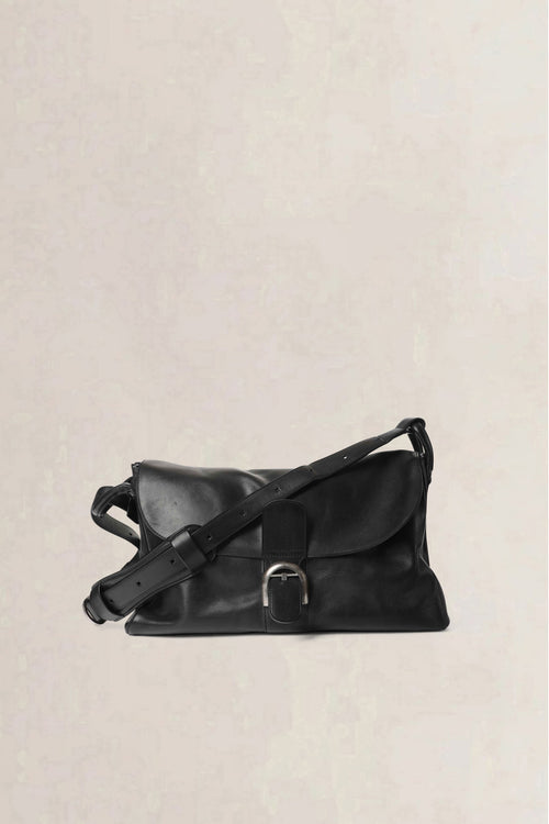 Delvaux Black Brillant Besace Bridon Crossbody Bag