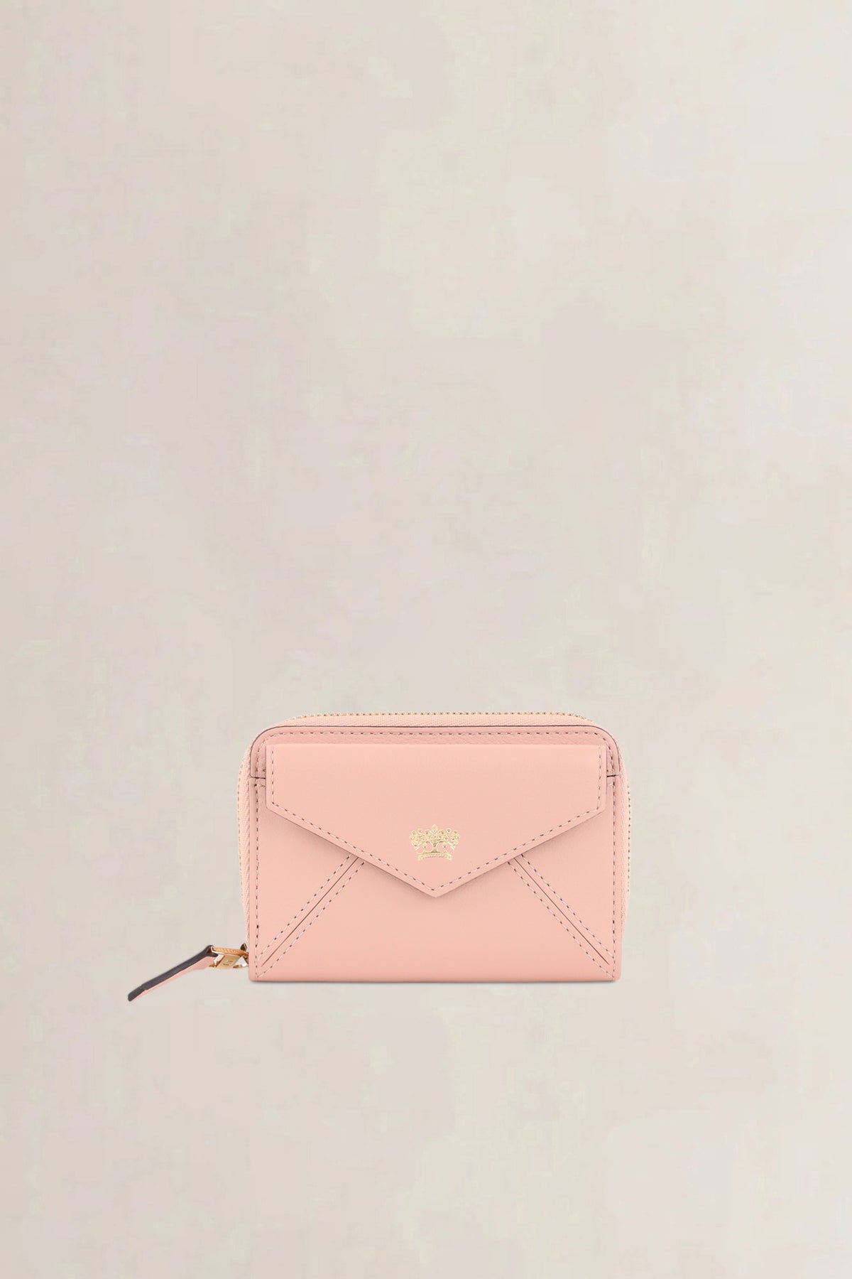 Delvaux Nude Pink Compact Wallet