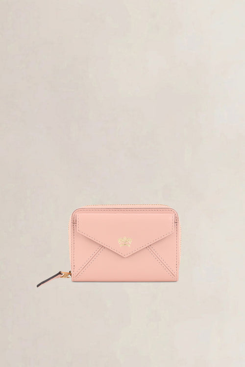 Delvaux Nude Pink Compact Wallet