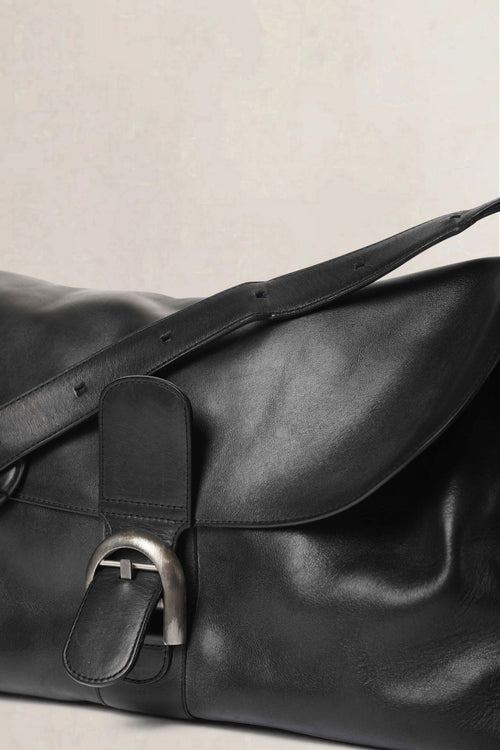 Delvaux Black Brillant Besace Bridon Crossbody Bag