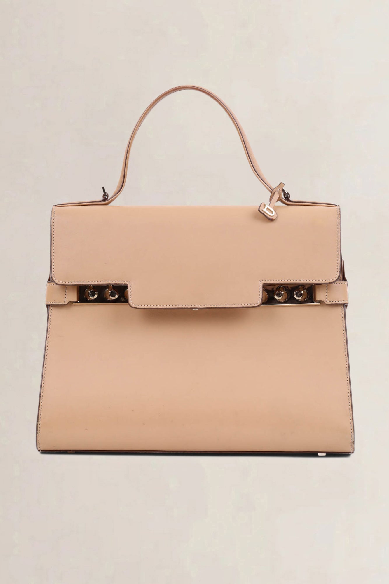 Delvaux Vison Calf Souple Tempête MM Top Handle Bag