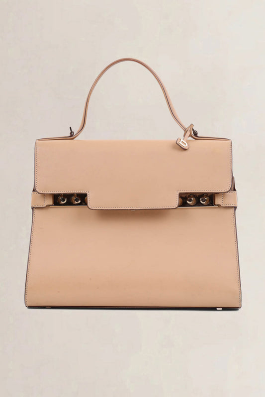 Delvaux Vison Calf Souple Tempête MM Top Handle Bag