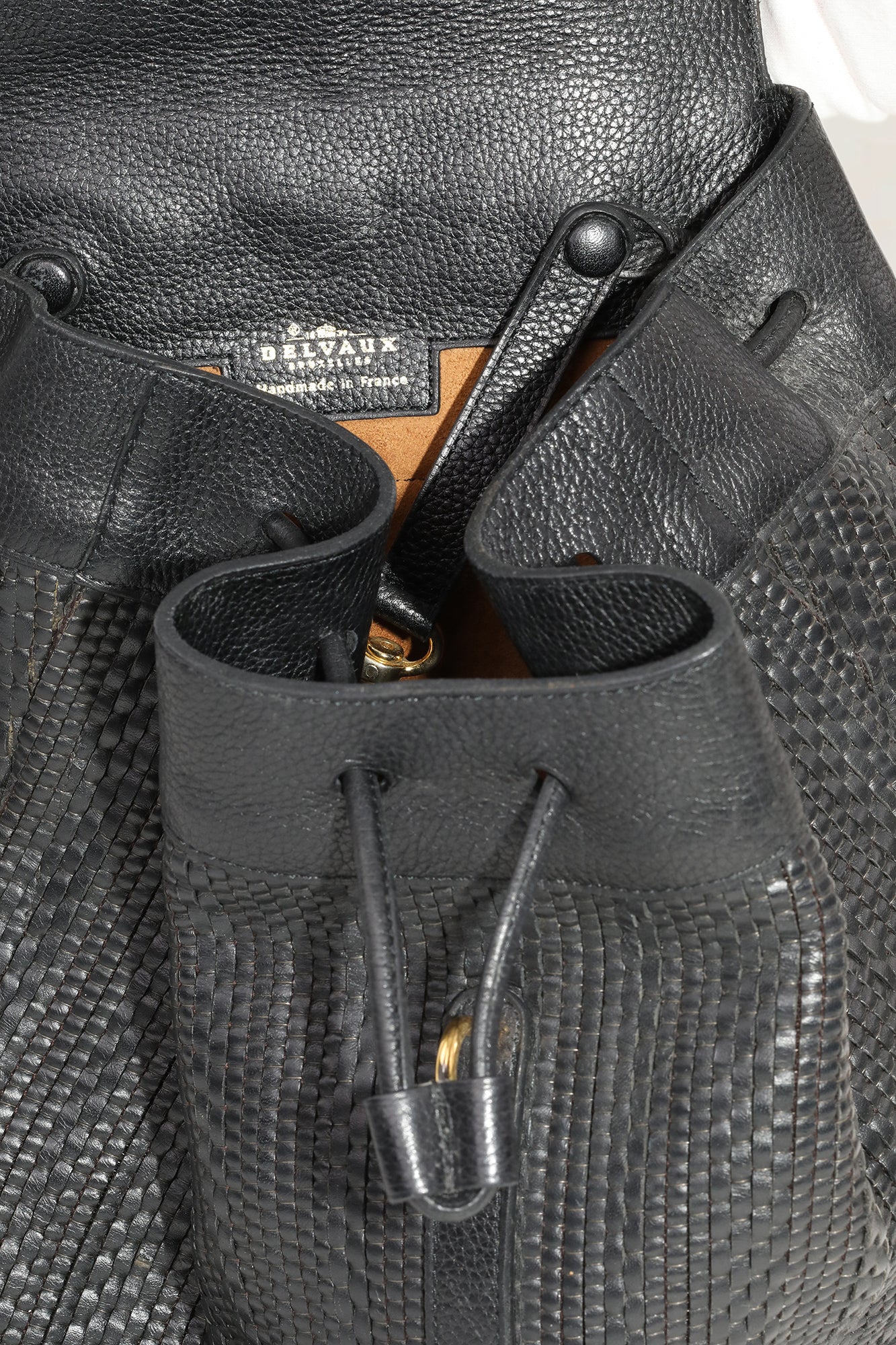 Delvaux Black Toile De Cuir Soleil Backpack