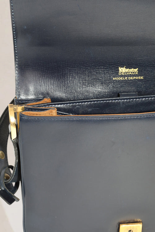Delvaux Blue Vintage Shoulder Bag